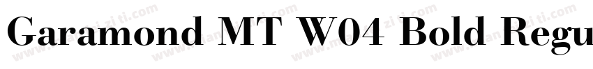 Garamond MT W04 Bold Regular字体转换